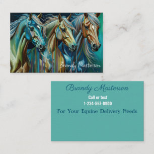 Trio of Horses Business Card