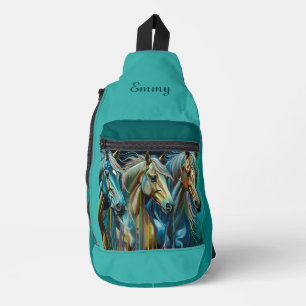 Trio of Horses -Horse Lovers Sling Bag