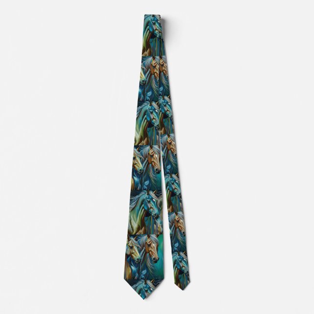 Trio of Horses  Tie (Front)