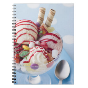 Trio of Ice Cream and Sweet Sundae Notebook
