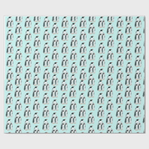 Trio of Penguins Wrapping Paper