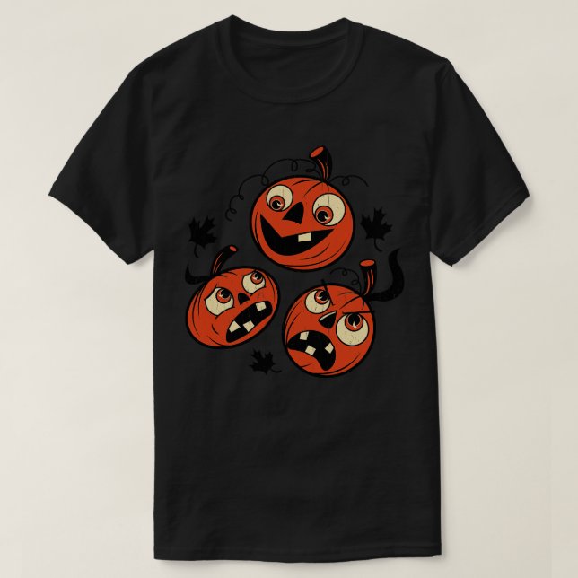 Trio of Pumpkins T-Shirt (Design Front)