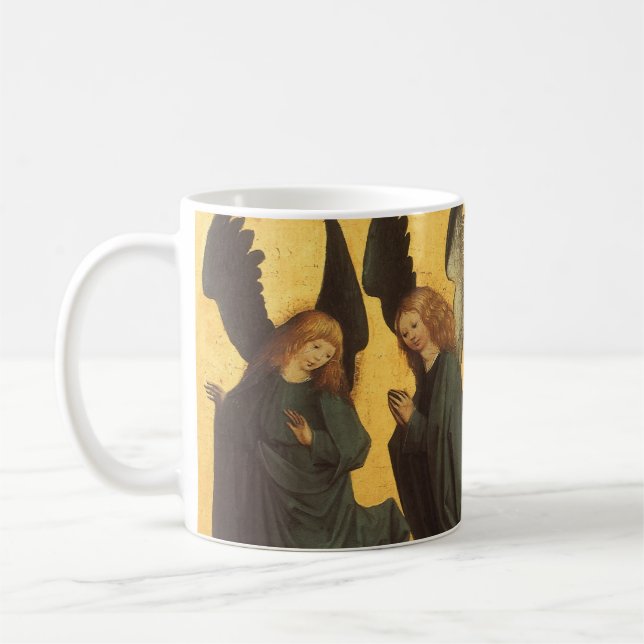 Trio of Renaissance Angels by Master of Housebook Coffee Mug (Left)