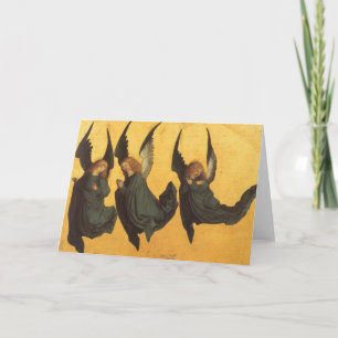 Trio of Renaissance Angels by Master of Housebook Holiday Card