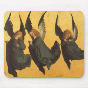 Trio of Renaissance Angels by Master of Housebook Mouse Pad