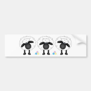 Trio Of Sheep Bumper Sticker