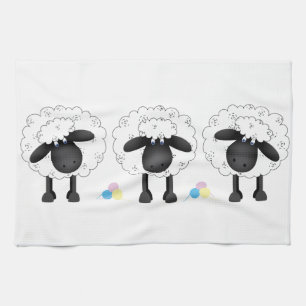 Trio Of Sheep Tea Towel