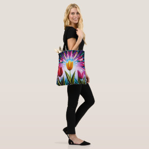 Trio of Tulips: A Burst of Springtime Beauty Tote Bag