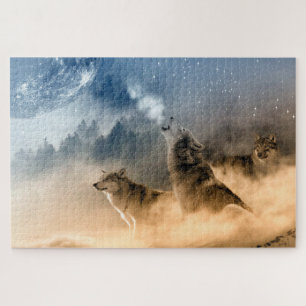 Trio Of Wolves Jigsaw Puzzle