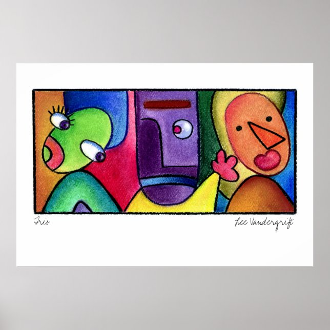 Trio Poster by Lee Vandergrift (Front)