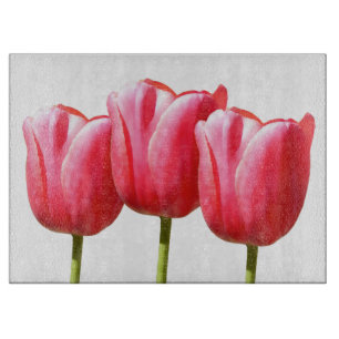 Trio Tulips Cutting Board