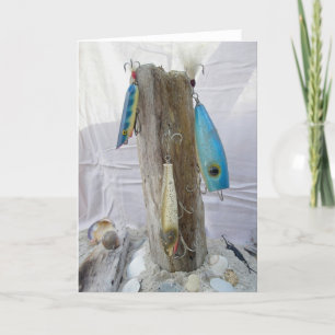 Trio Vintage Lures Note Card #2