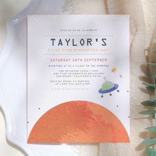 Trip Around The Sun Budget Space Boy Birthday