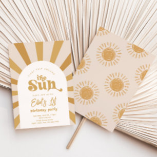 Trip Around The Sun Invitation   Girl Sun Invite