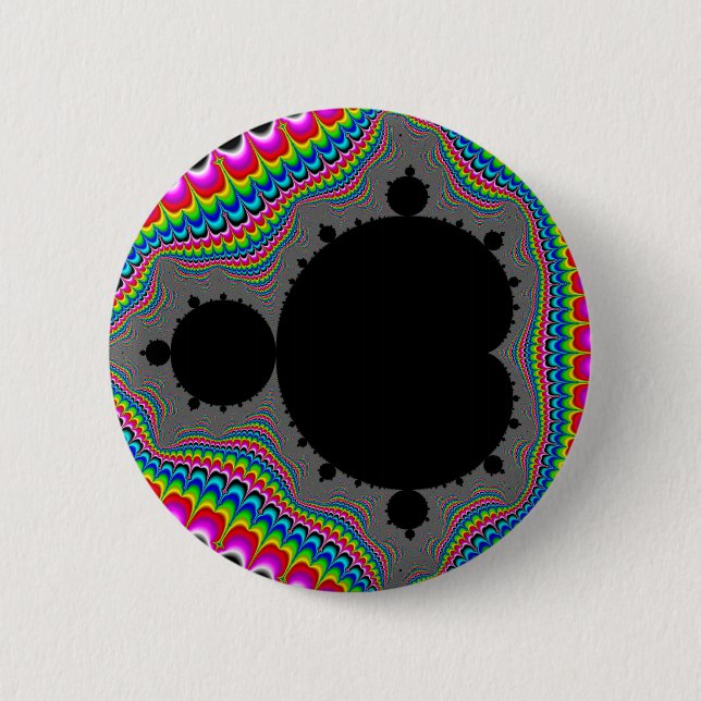 Trip - Fractal 6 Cm Round Badge (Front)