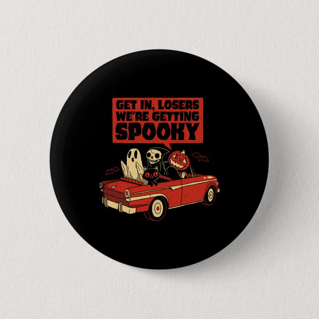 Trip Getting Spooky - Halloween  6 Cm Round Badge (Front)