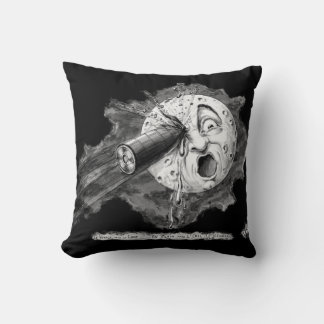 Trip Moon drawing journey Georges Melies vintage s Cushion