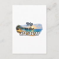 Trip to the Beach Tropical Sunset Escape Design