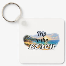 Trip to the Beach Tropical Sunset Escape Design