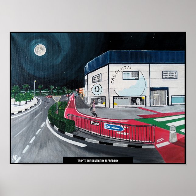 Trip to the Dentist Painting by Alfred Fox Poster (Front)