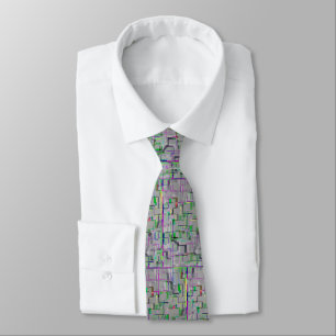 "Trip to the Zoo" Geometric Art Tie