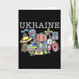 Trip To Ukraine Bound Family Travel Buddy Matching Card