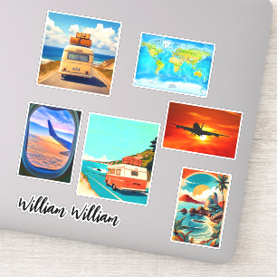 Trip & Travel Stickers for Suitcases (Travelling)