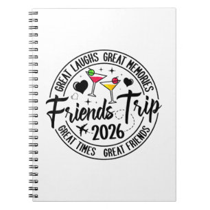 Trip Vacation 2026 Friends Matching Group Notebook