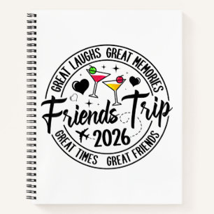 Trip Vacation 2026 Friends Matching Group Notebook