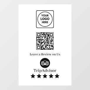 Tripadvisor QR Business Review Display Sign