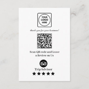 TripAdvisor QR   Business Review Link Enclosure Card