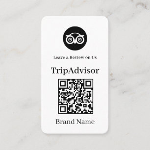 TripAdvisor QR Custom Business Feedback Link Card