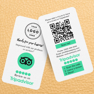 TripAdvisor Review Request Card with QR Code