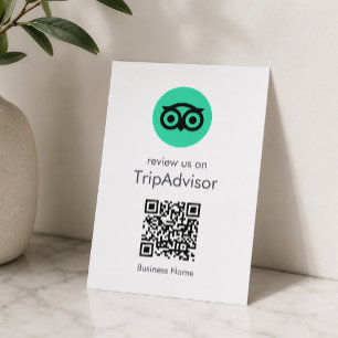 Tripadvisor Reviews   Business Review QR Code Enclosure Card