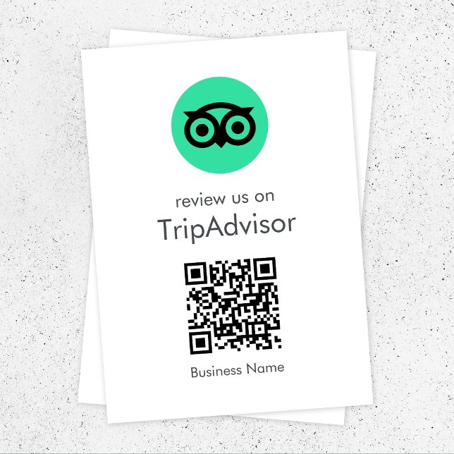 Tripadvisor Reviews | Business Review QR Code Enclosure Card (Creator Uploaded)