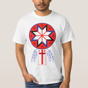 Tripartite Mi'Kmaq Forum Symbol and Flag T-Shirt