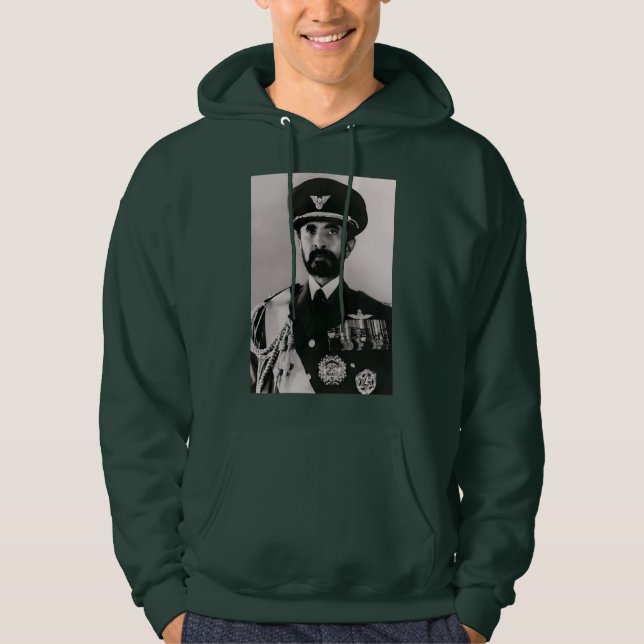 Tripe of Judah Selassie Rasta Lion Roots Hoodie (Front)