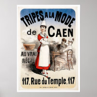 Tripes La Mode De Caen Vintage Food Ad Art