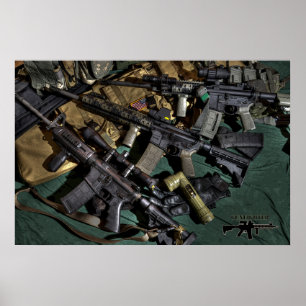 Triple AR15 Poster