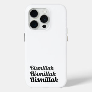 Triple Bismillah White iPhone 15 Pro Case