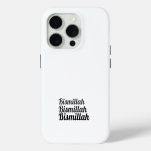 Triple Bismillah White iPhone 15 Pro Case