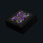 Triple Black Day Of The Dead Skulls Purple Roses Gift Box<br><div class="desc">Awesome Sugar Skull design for Dia De Los Muertos Day of the Dead. Whether you're into dark fantasy,  skulls,  skeletons,  mythical and magical creatures,  or just hardcore awesome looking designs,  this is the design for you.</div>