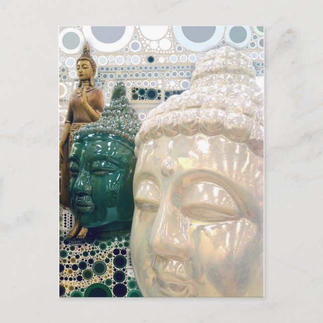 Triple Buddha Postcard (Front)