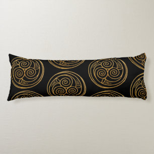 Triple Celtic Knot Swirl Mandala Body Cushion