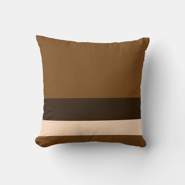 Triple Chocolate w/ Divider Lines Cushion (Front)
