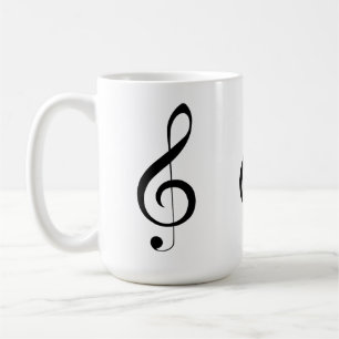 Triple Clef Musical Note, Coffee Mug