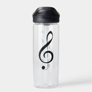 Triple Clef Musical Note, Water Bottle