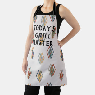 Triple Diamonds All-Over Print Apron