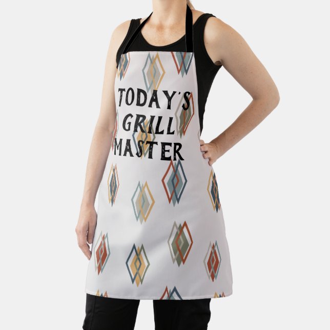 Triple Diamonds All-Over Print Apron (Insitu)