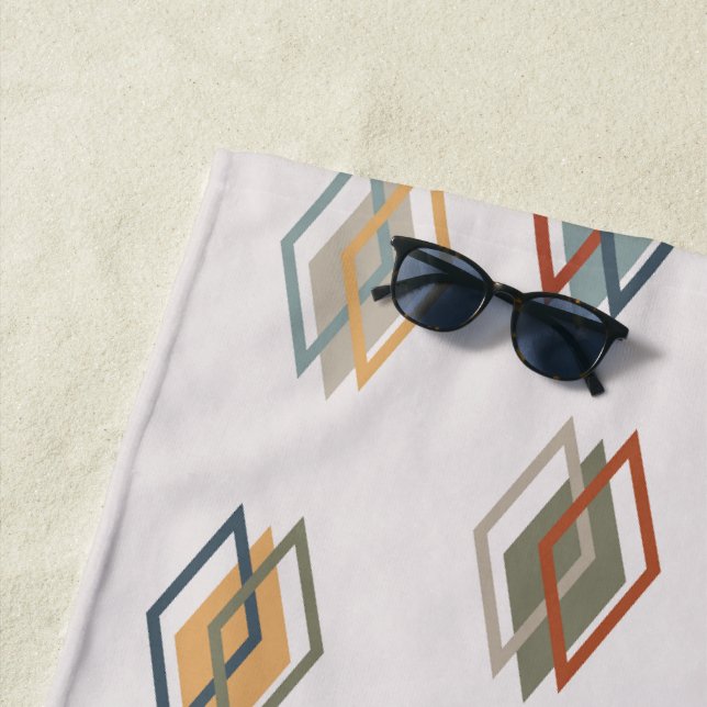 Triple Diamonds  Beach Towel (In Situ)